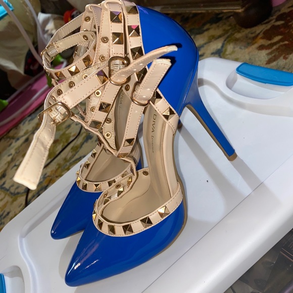 Royal blue heels - Picture 3 of 4